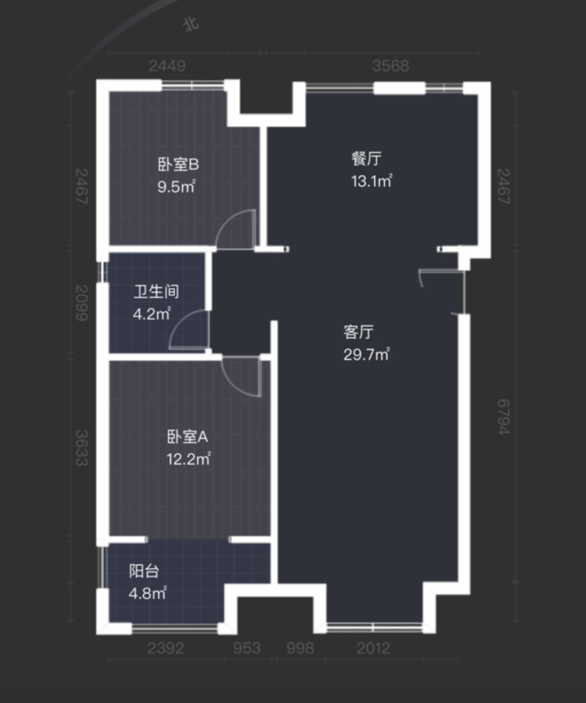 社会山南苑,社会山南苑 精装修 中间楼层 满二   有电梯 小三房8