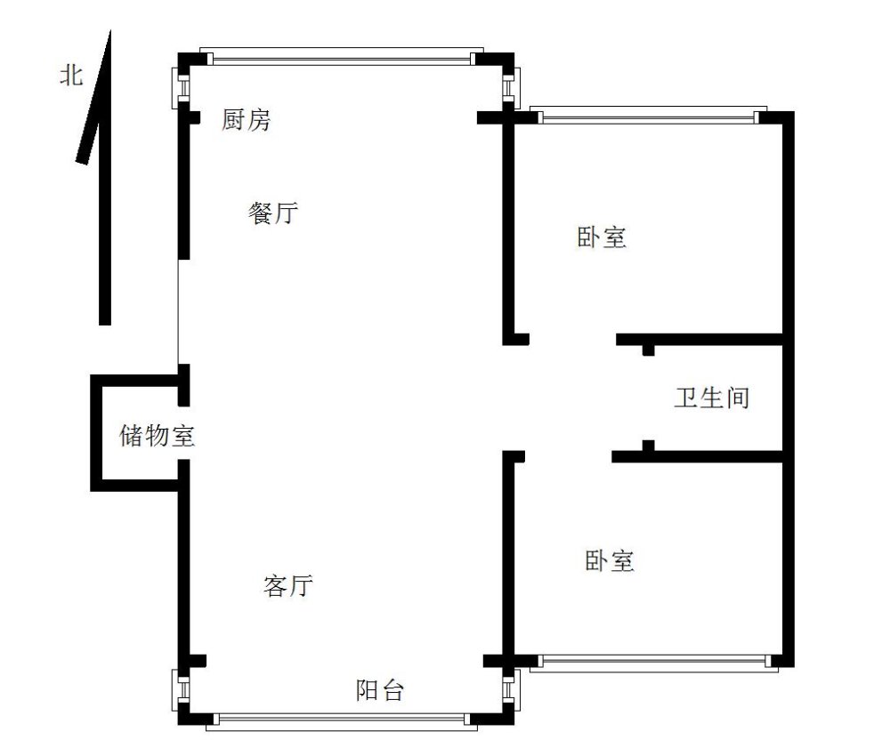 府北社区,市府广场地铁口府北社区2楼精装住宅出售12