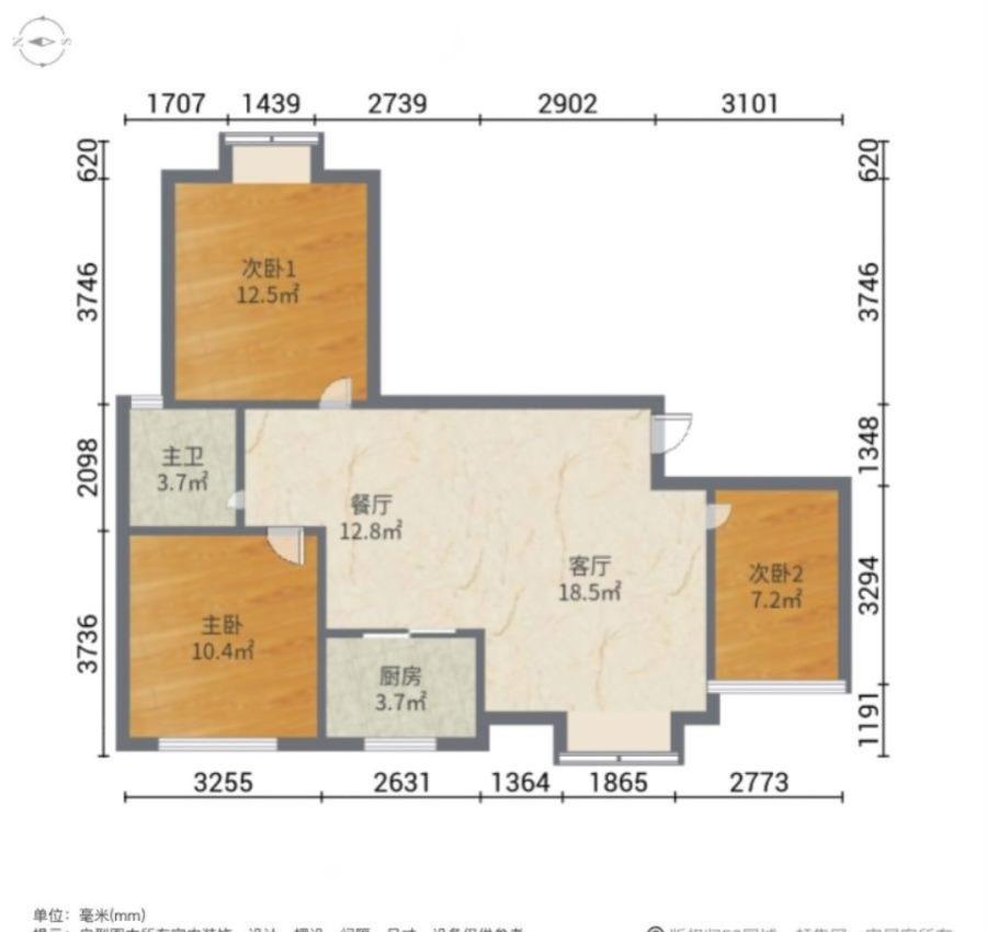 阳光花园城,急售 阳光花园城 3房仅68万 拧包入住 双阳街道 高性价比11