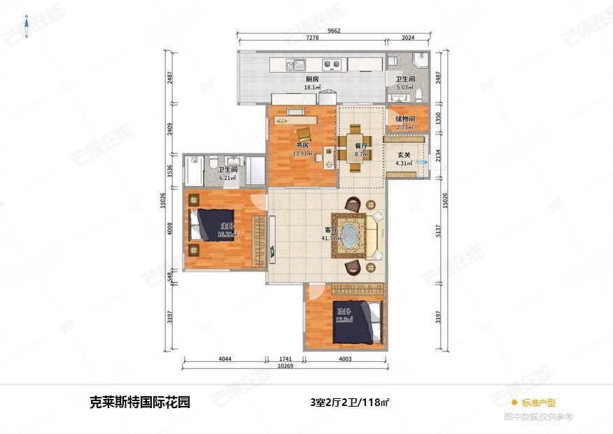 克莱斯特国际花园,克莱斯特，新上房源，拎包即住13