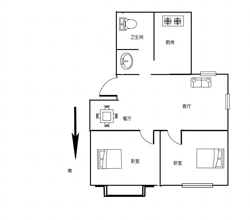 新社三村,新社三村南北通透 出行方便 成熟 商业配套成熟 家具家电全送8