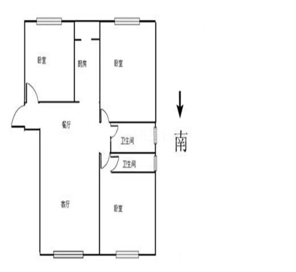 中海广场,3室 中海广场 南北通透 满两年 楼层好 视野无遮挡12