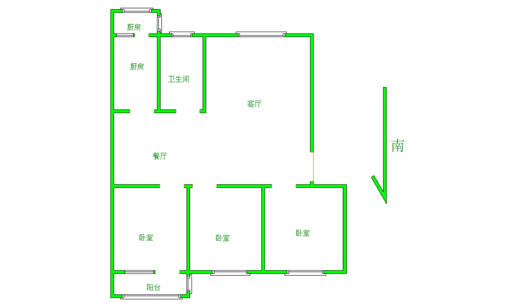 市政家属院,低楼层 南昌路  井隔壁 3室 有钥匙 随时看房 采光很不错10