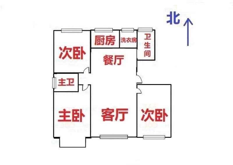 康居园,康居园3室2厅1卫110平方米急售49万7