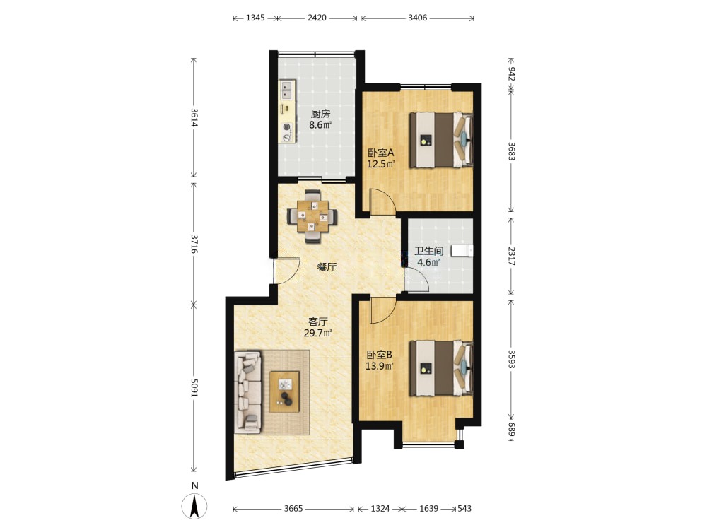 金辉华府,步梯3楼，精装婚房房东基本没住过，现在诚心出售6