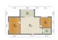 金海永安花园 2室1厅1卫118.68平方米10