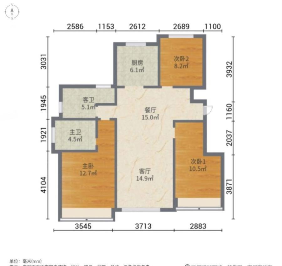 金地檀悦,园区洋房低价 金地 清水 三室两卫 有钥匙 随时看 急售可议13