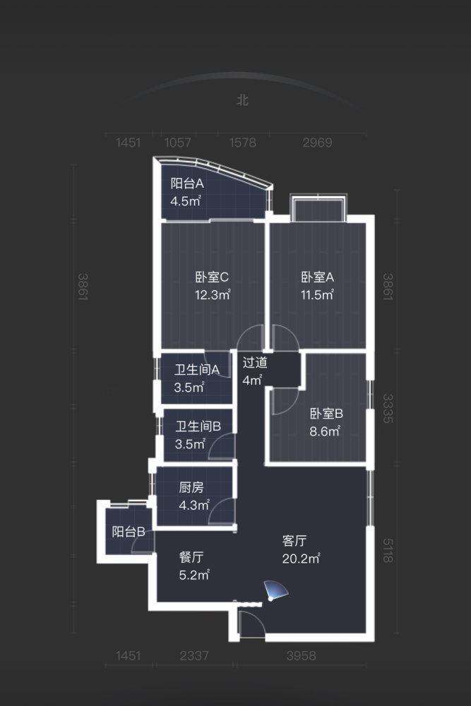 金桂园,大量金桂园房源 三房二厅二卫 带20方平台花园 实用14