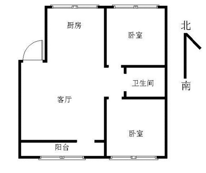 玉祥明居,南北通透 低容积 刚需两居 房龄新5