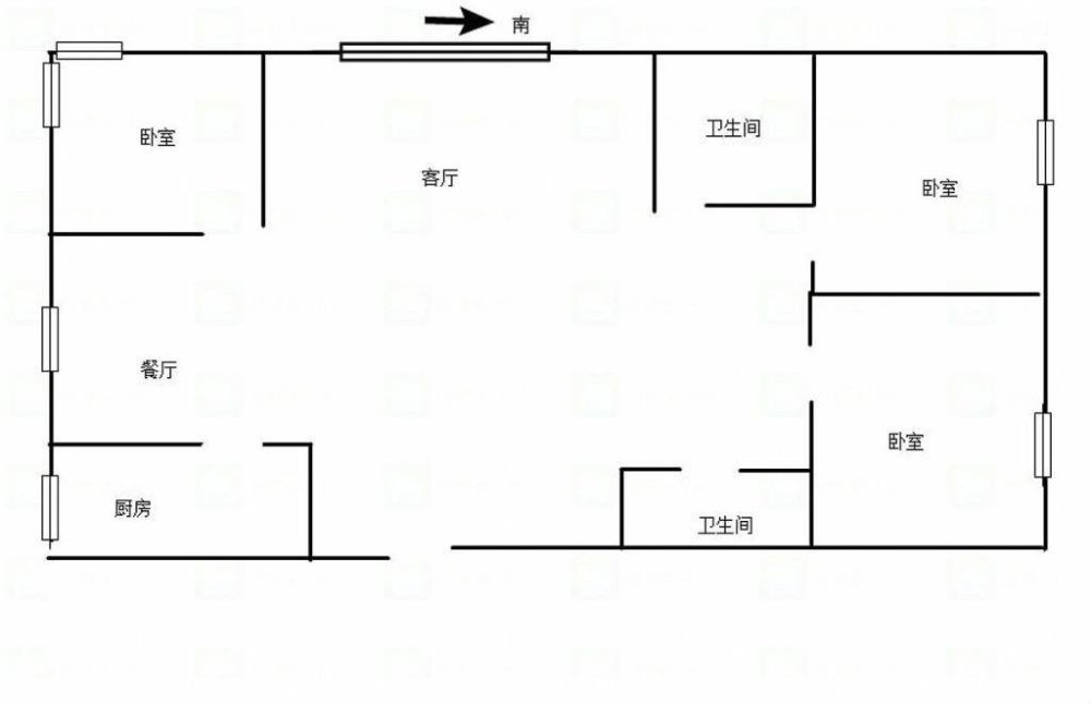 滨江三号,滨江三号电梯中层3室2厅2卫153平238万豪华装修13