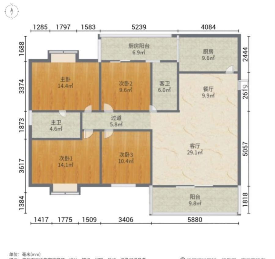 锦绣山庄,锦绣山庄 商品住宅 精装修 满五   双卫 商业配套齐全11