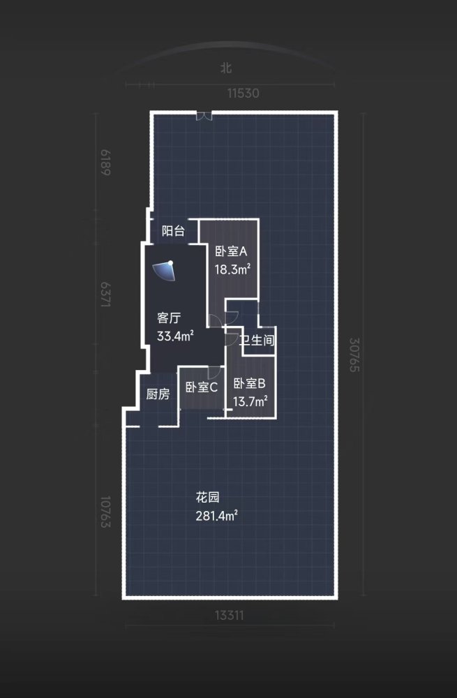 渝北双龙湖普通3室2厅2卫二手房出售9