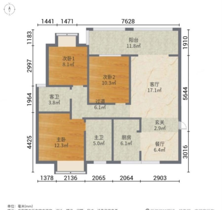 公园一号,南部高端小区公园一号，精装修带全新家具，性价比超高，看房方便11