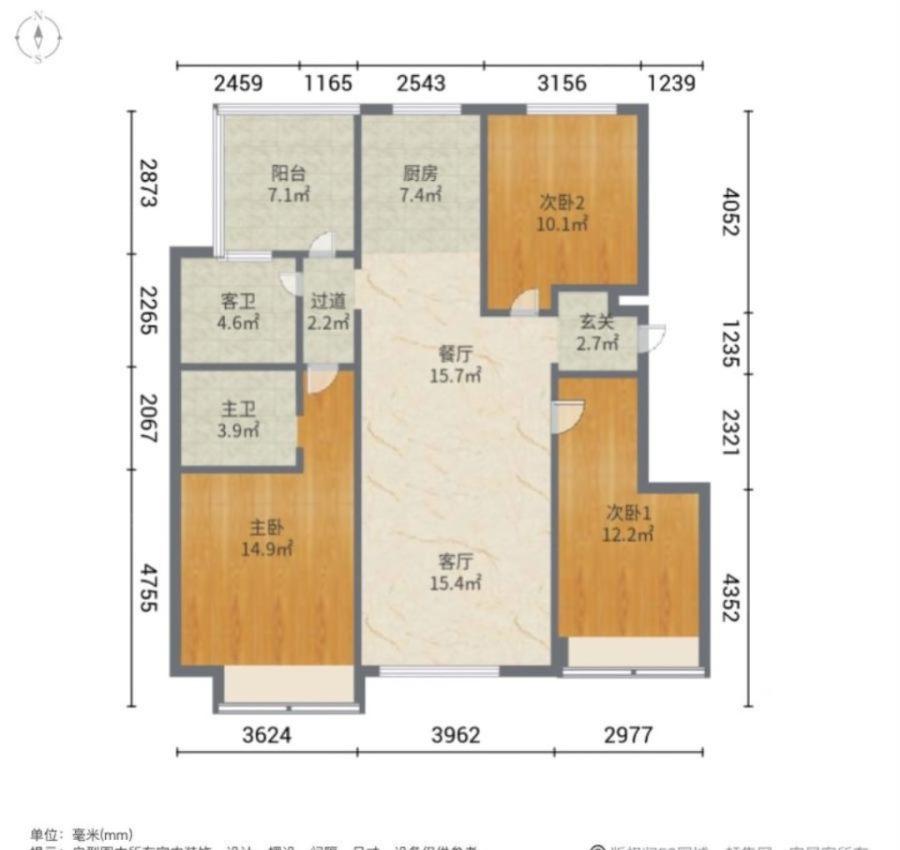 金地檀悦,电梯洋房金地檀悦 三室二卫精装修 中间楼层北露台尚品九年13