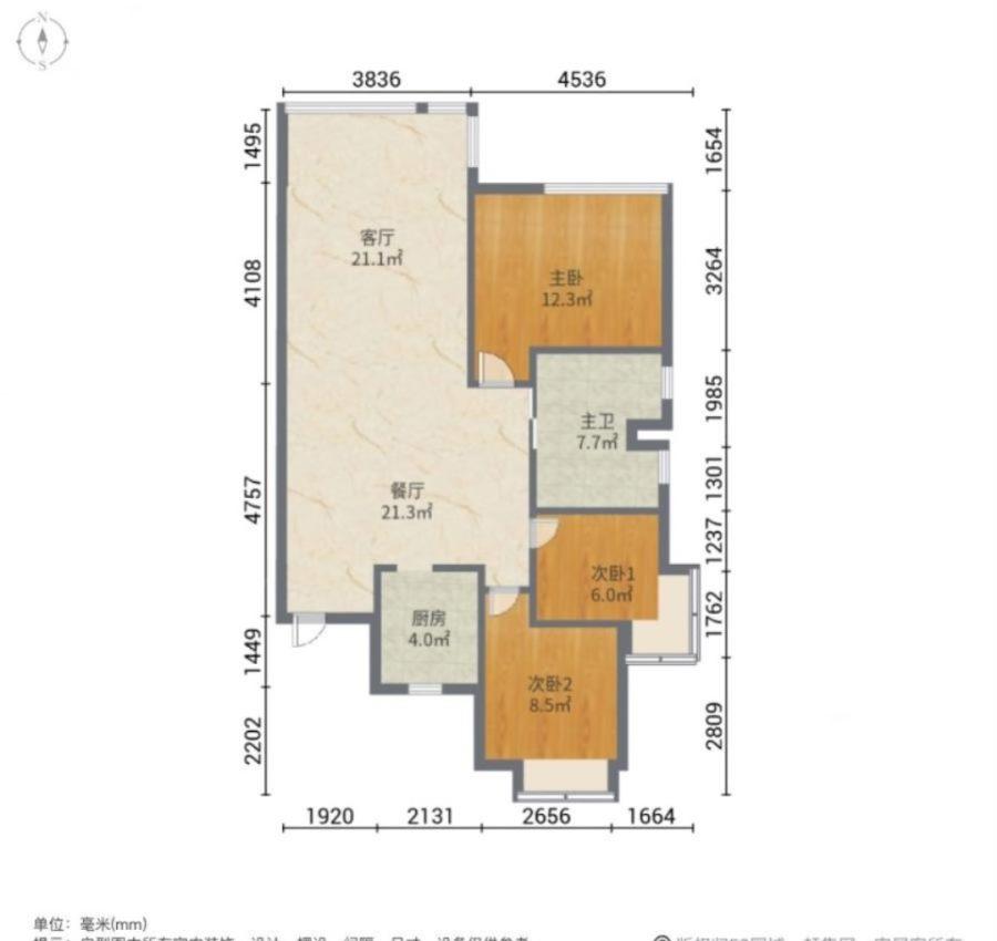 东方银座中心城,电梯次新园区三室南北近地铁！东方银座精装随时看房价格可议11