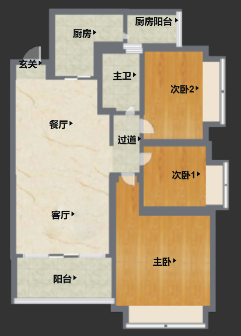 珠江花城,全新未住，中层南向，超9成使用率，诚意出售，珠江花城11