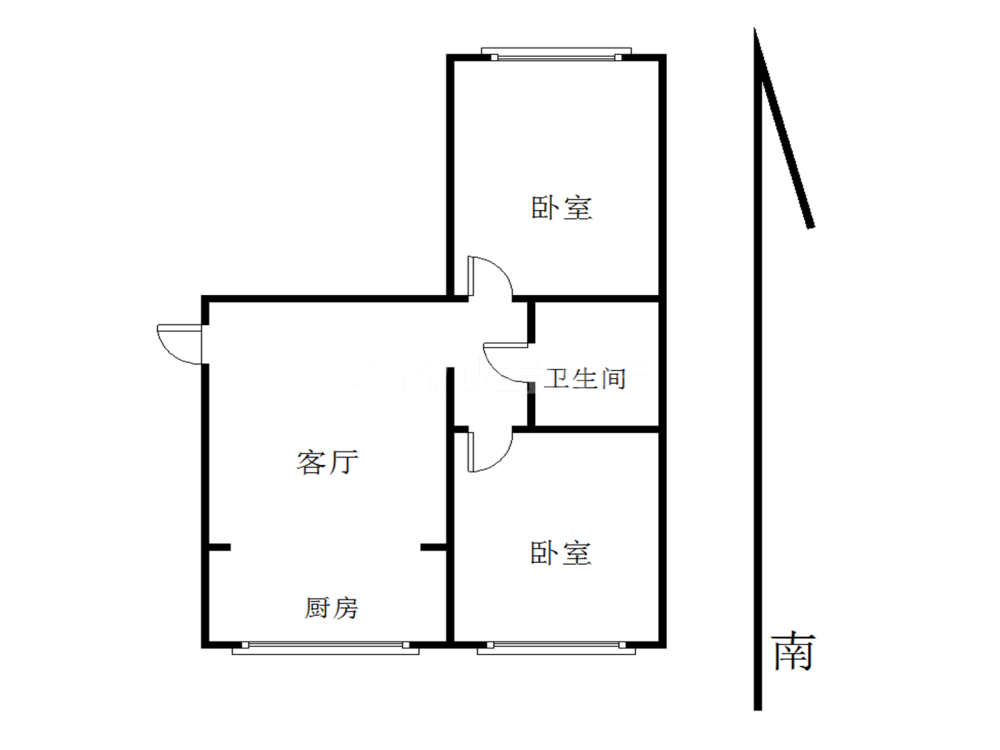 华新小区,满五年 2室 64平 普装 满五 南北通透 看房方便 有钥匙8