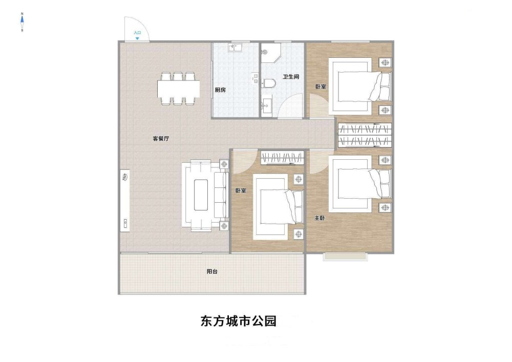 东方城市公园,东方城市公园急售，电梯中高层107.38平总价69万税低10