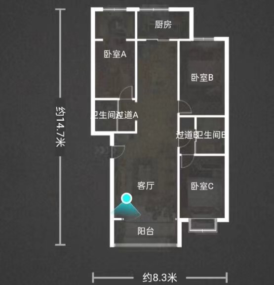 翠泉小区,碱泉街 翠泉小区三室 105平 南北通透 有证86万 急售9