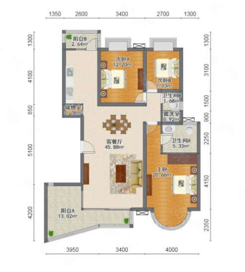 罗马家园,罗马家园，三房两厅，实用经济13