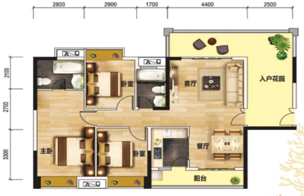 灯都华廷,急卖价格随便谈 灯都华廷 精装修四房 高楼层 随时看房14