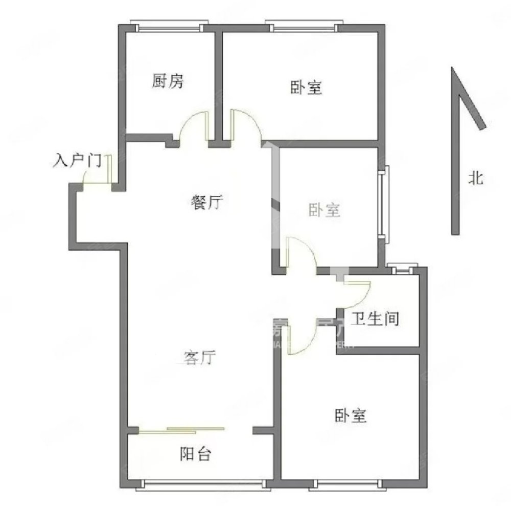 鲁商运河公馆,房东包税送车位！好楼层位置佳南北通透全明户型10