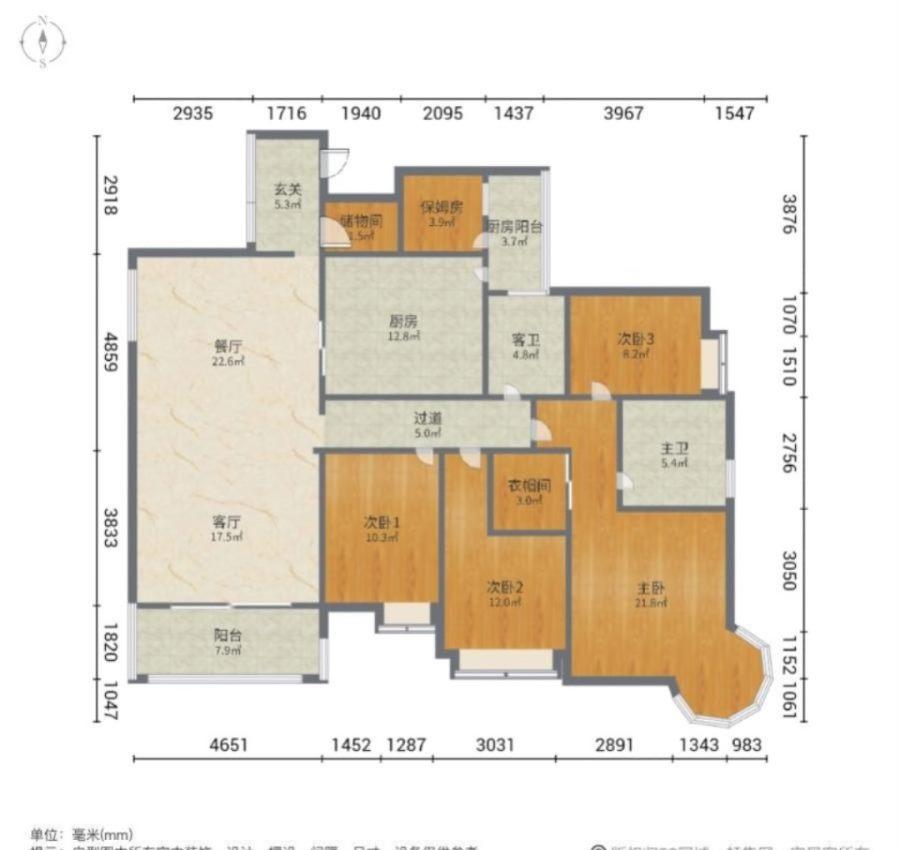 大信君汇湾,一线江景，新装修很入住 中间楼层，通风采光非常好12