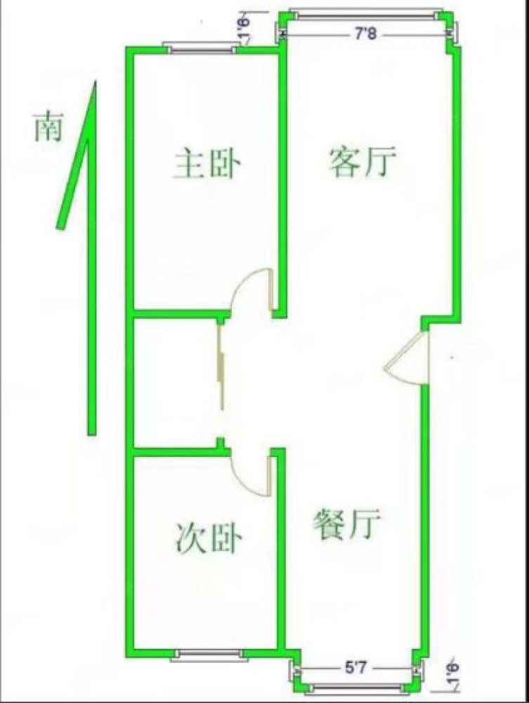 创业路小区,库上一层！创业路小区！80平南北通厅！带南北露台！精装带物！13