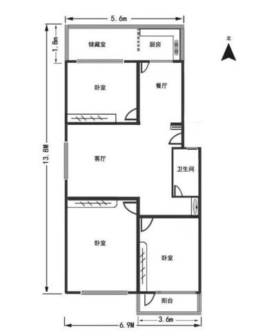 尧乡花苑,财神楼南街 南街笑雪 次顶层 满五税低 时代隔壁 停车方便12