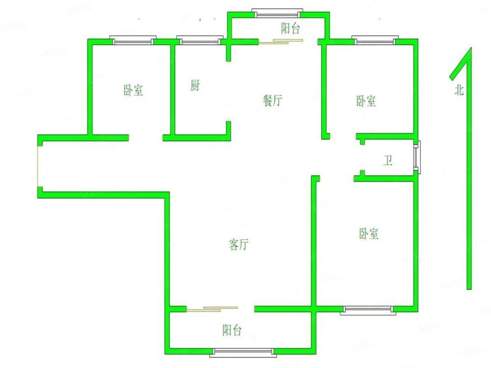 嘉正国际花园,急售！嘉正豪庭 全新精装 三室  阳光充足12