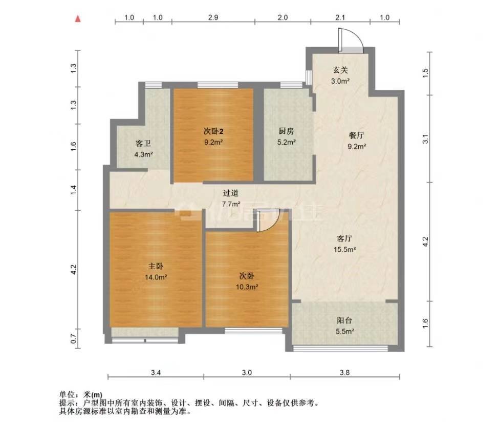 中建滨江府,城西次新小区 芙蓉公园 中建滨江府 101平毛坯三房7