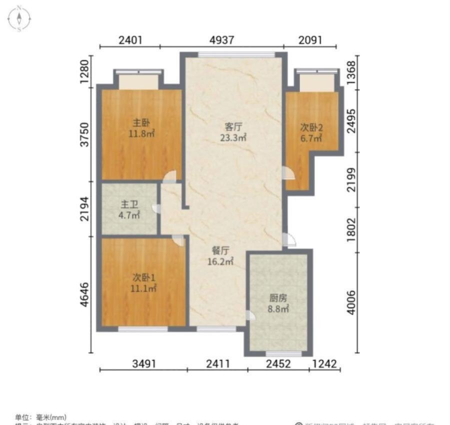 金卫阳光小区,39中对面 金卫阳光小区 精装三室 中间楼层 南北向采光好9