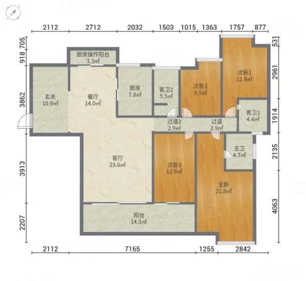 东江首府,市区文化广场旁，东江  4房210平方，便宜卖135万，江景13