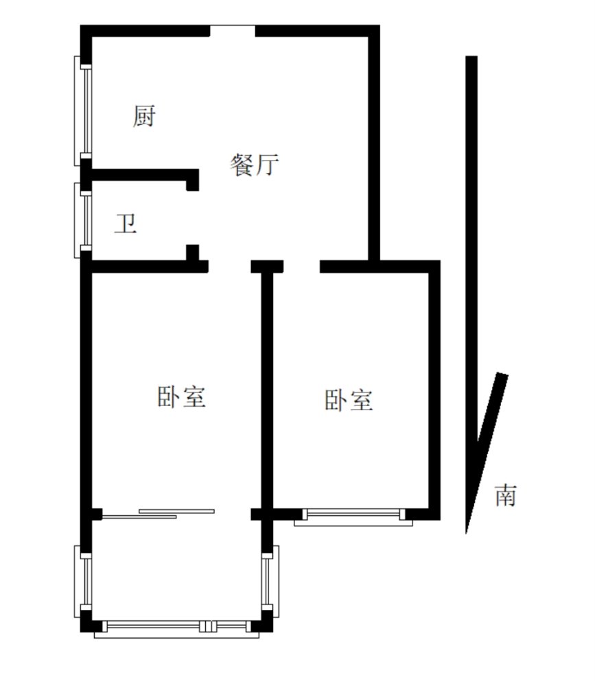 荣东社区,两房朝南晒场很好 全明户型通风好 总价低小区环境也好8