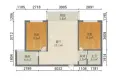 富虹五期 74.04平 三阳户型 精装修带家具家电10