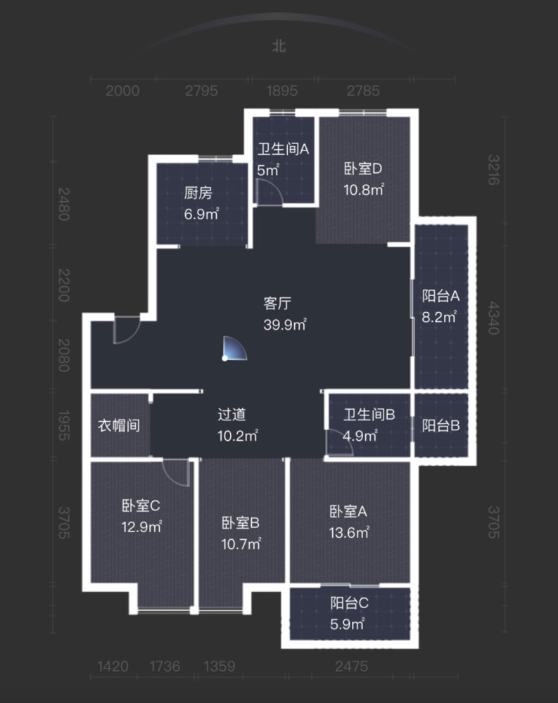 宏维天地,团城山品质小区宏维天地大4房出售双阳台，业主诚心随时看11