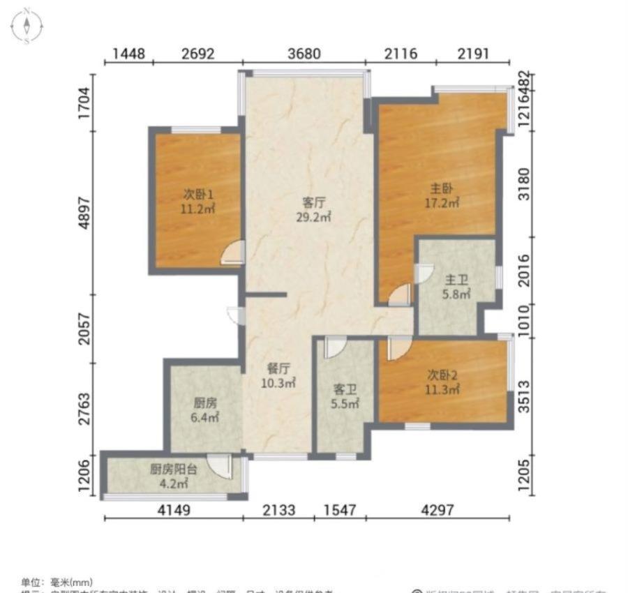 绿城紫金园,(推荐) 绿城紫金园 园区中间 131平三室两卫 随时看房！15