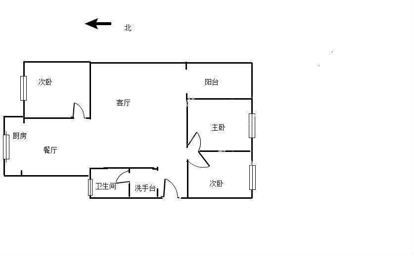 金福园,金福园南区 93平108万南北通透 一梯两户 三室两厅12