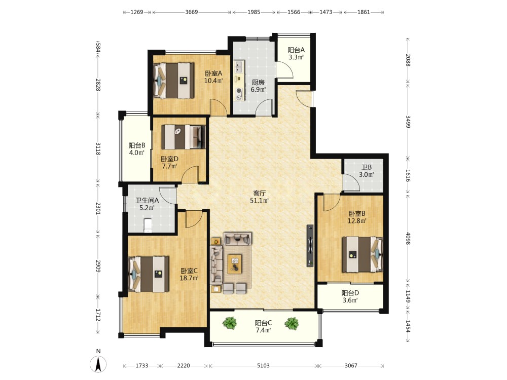 彩虹新城,近瑶海2号地铁站大平层洋房居住舒适。13