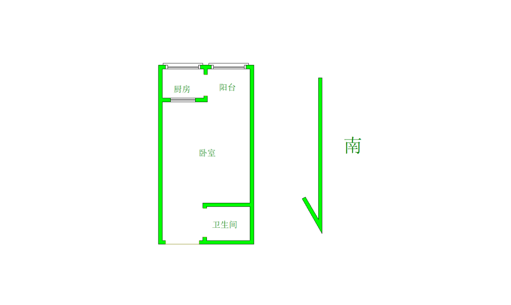 中弘卓越城二期,武汉路范特区  精装一室电梯房  满两年  诚心出售价格可谈8