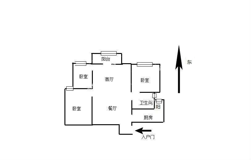 俊发盛唐城,北辰地铁站B口800米东向俊发盛唐城101万3房 4楼90平11