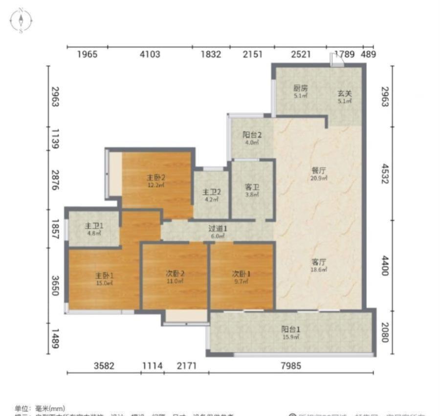 丰泰公园里,天然氧吧！丰泰公园里楼 王位置162平方4房双套房视野无遮挡13