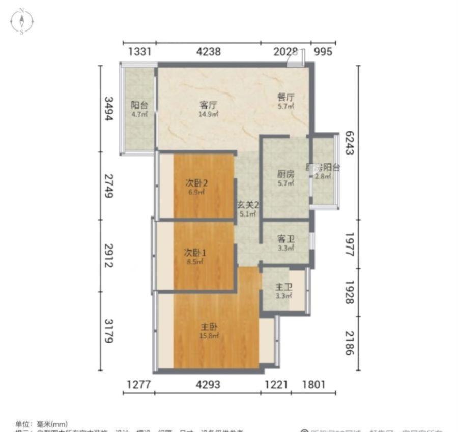 纯水岸,满五   房龄新 停车方便 南向采光好 商品房 商业配套齐全12