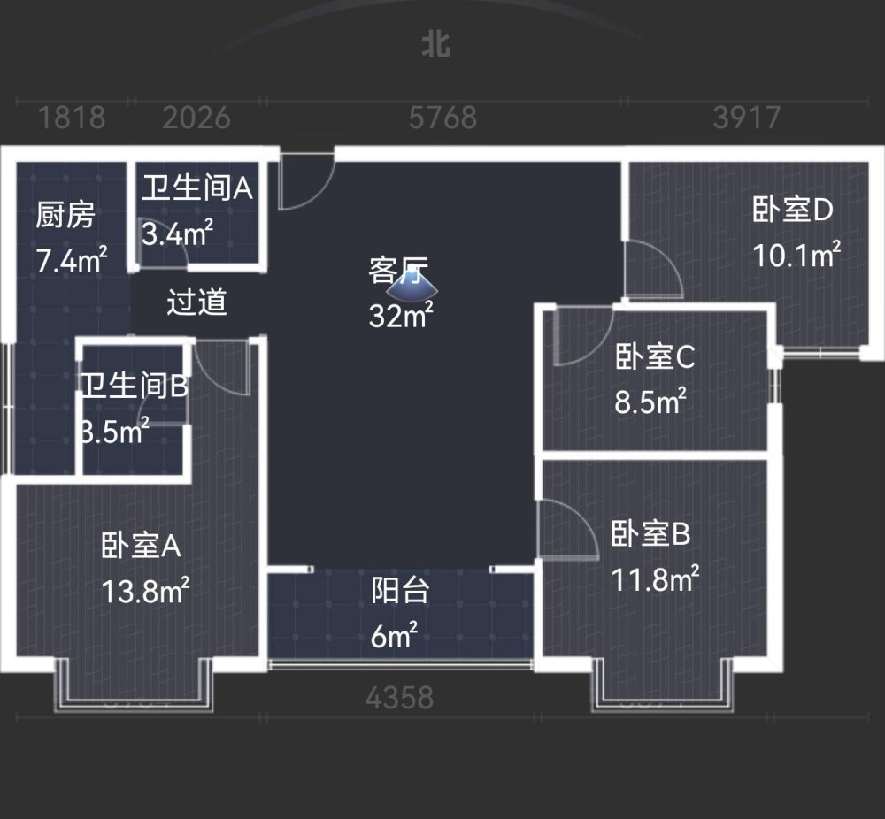 东信华庭,电梯高层 全新精装四房10