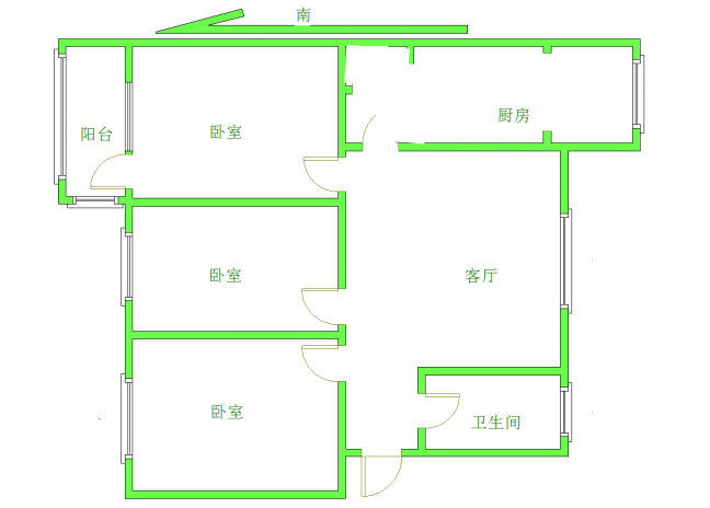 绿景小区,绿景小区三室朝阳，三楼，三楼，临近南门，油田一中一小。12