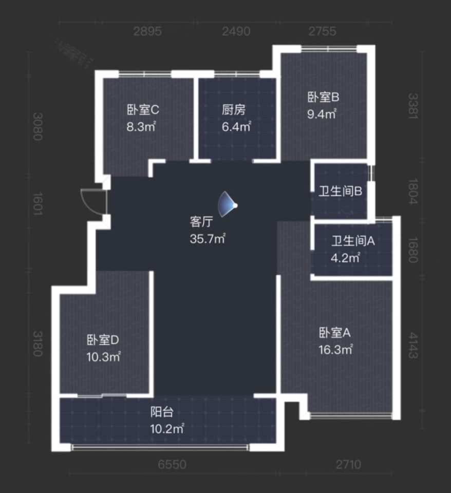 祥生湛景笛旸府,公主洋房 沿河江景 南北直通 四叶草户型 房东忍痛割爱 急售11