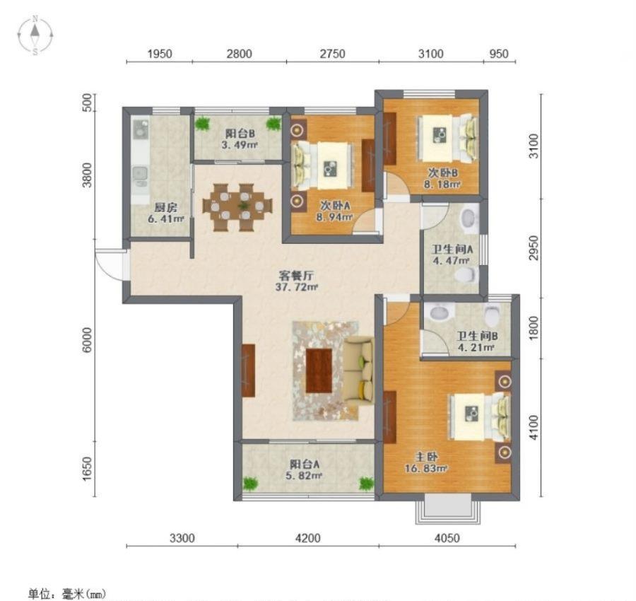 海伦国际,西影路海伦国际3室2厅2卫近地铁 近医院交通便利13