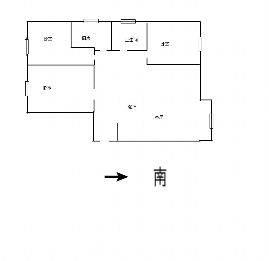 四季果岭,四季果岭 交通便捷 南北通透 小三居 满二 板楼濮阳站11