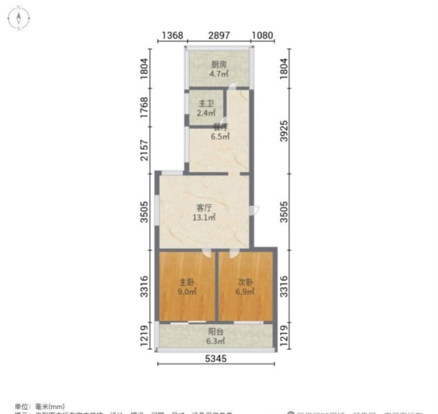 二十一小区,新上 非顶两室 全明户型 临街出行方便 看房随时8