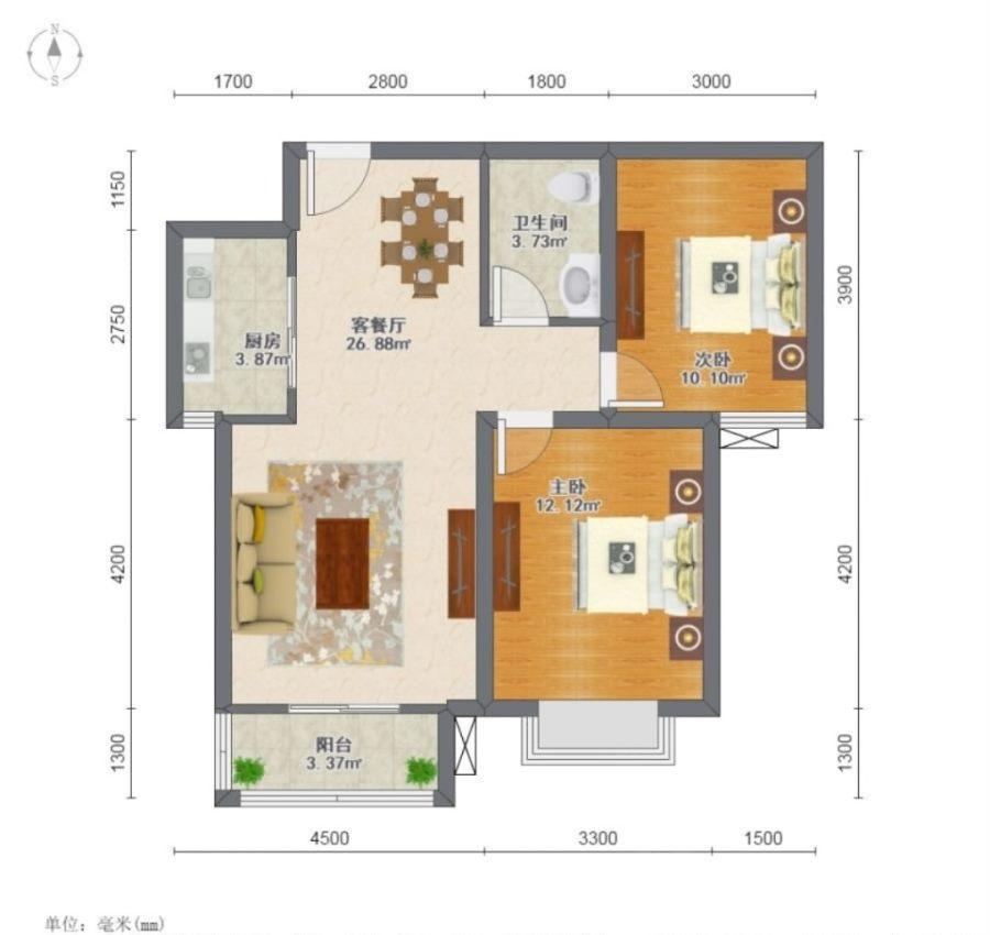 光华里,一环边 次新房 商品房 两室 阳面大客厅 精装修 满五  8